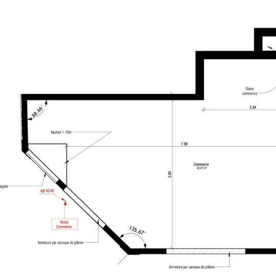  CONSULTIA IMMOBILIER : Local / Bureau | LE PERREUX-SUR-MARNE (94170) | 44 m2 | 2 200 € 